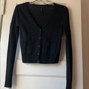 Black Aeropostale V-Neck Cardigan w/ pockets